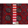 Tribal & Geometric Wool Hand Knotted Rug Red 2.7x4.0 -O0704