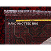 Tribal & Geometric Wool Hand Knotted Rug Red 2.9x3.10 -O0707