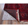 Tribal & Geometric Wool Hand Knotted Rug Red 2.7x4.5 -O0712