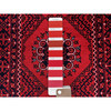 Tribal & Geometric Wool Hand Knotted Rug Red 2.2x3.10 -O0718