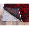 Tribal & Geometric Wool Hand Knotted Rug Red 2.9x3.10 -O0724