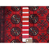 Tribal & Geometric Wool Hand Knotted Rug Red 2.8x4.1 -O0725
