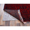 Tribal & Geometric Wool Hand Knotted Rug Red 3.5x4.9 -O0731
