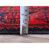 Tribal & Geometric Wool Hand Knotted Rug Red 1.9x4.9 -O0740