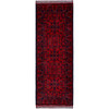 Tribal & Geometric Wool Hand Knotted Rug Red 1.9x4.9 -O0740