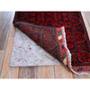 Tribal & Geometric Wool Hand Knotted Rug Red 1.9x4.11 -O0741