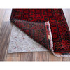 Tribal & Geometric Wool Hand Knotted Rug Red 1.9x5.0 -O0743