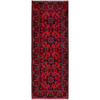 Tribal & Geometric Wool Hand Knotted Rug Red 1.9x4.8 -O0744