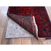Tribal & Geometric Wool Hand Knotted Rug Red 1.9x4.9 -O0753
