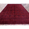 Tribal & Geometric Wool Hand Knotted Rug Red 9.8x12.9 -O0773