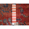 Antique Wool Hand Knotted Rug Red 8.7x12.3 -O01368