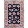 Kazak Wool Hand Knotted Rug Blue 6.2x8.8 -O0316