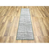 Modern and Contemporary Wool Hand Knotted Rug Green 2.7x8.0 -O076251