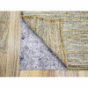 Modern and Contemporary Wool Hand Knotted Rug Yellow 2.8x6.0 -O076272