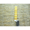 Modern and Contemporary Wool Hand Knotted Rug Yellow 8.10x12.3 -O076294