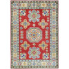 Kazak Wool Hand Knotted Rug Red 4.10x6.10 -O0325
