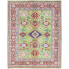 Kazak Wool Hand Knotted Rug Green 5.4x6.8 -O0327