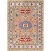Kazak Wool Hand Knotted Rug Brown 4.11x6.9 -O0329