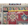 Kazak Wool Hand Knotted Rug Ivory 4.11x6.6 -O0332