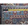 Kazak Wool Hand Knotted Rug Grey 2.0x2.11 -O0369