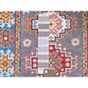 Kazak Wool Hand Knotted Rug Grey 2.1x2.10 -O0371