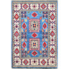 Kazak Wool Hand Knotted Rug Blue 2.0x2.11 -O0376