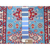 Kazak Wool Hand Knotted Rug Blue 1.11x2.10 -O0377