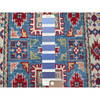 Kazak Wool Hand Knotted Rug Blue 1.10x3.0 -O0378