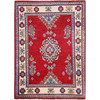 Kazak Wool Hand Knotted Rug Red 2.1x3.1 -O0388