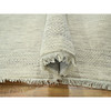 Modern and Contemporary Wool & Silk Hand Loomed Rug Ivory 10.0x14.0 -O076335