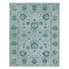 Transitional Wool Hand Knotted Rug Green 8.0x10.1 -O076310