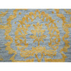 Transitional Wool & Silk Hand Knotted Rug Yellow 10.0x13.11 -O076312