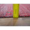 Modern and Contemporary Wool & Silk Hand Knotted Rug Red 2.6x16.3 -O076320