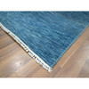 Modern and Contemporary Wool & Silk Hand Knotted Rug Blue 10.0x14.2 -O076325