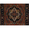 Heriz Wool Hand Knotted Rug Red 2.7x10.1 -O091382