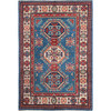 Kazak Wool Hand Knotted Rug Blue 2.8x3.11 -O0402
