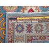 Kazak Wool Hand Knotted Rug Blue 3.3x5.0 -O0414