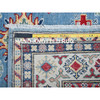 Kazak Wool Hand Knotted Rug Blue 3.11x12.11 -O0420