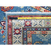 Kazak Wool Hand Knotted Rug Blue 2.6x6.2 -O0435