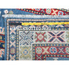 Kazak Wool Hand Knotted Rug Blue 2.7x6.7 -O0437
