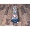 Kazak Wool Hand Knotted Rug Blue 2.7x6.7 -O0437