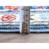 Kazak Wool Hand Knotted Rug Blue 2.7x6.7 -O0442