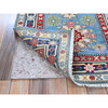 Kazak Wool Hand Knotted Rug Blue 2.7x6.7 -O0442