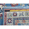 Kazak Wool Hand Knotted Rug Blue 2.8x6.6 -O0449