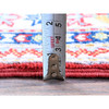 Kazak Wool Hand Knotted Rug Red 2.8x6.5 -O0450