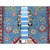 Kazak Wool Hand Knotted Rug Blue 2.8x6.8 -O0469