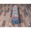 Kazak Wool Hand Knotted Rug Blue 3.4x19.6 -O0471
