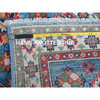 Kazak Wool Hand Knotted Rug Blue 2.0x6.0 -O0483