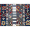 Kazak Wool Hand Knotted Rug Grey 1.11x5.11 -O0507