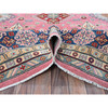 Kazak Wool Hand Knotted Rug Pink 8.9x11.8 -O0514